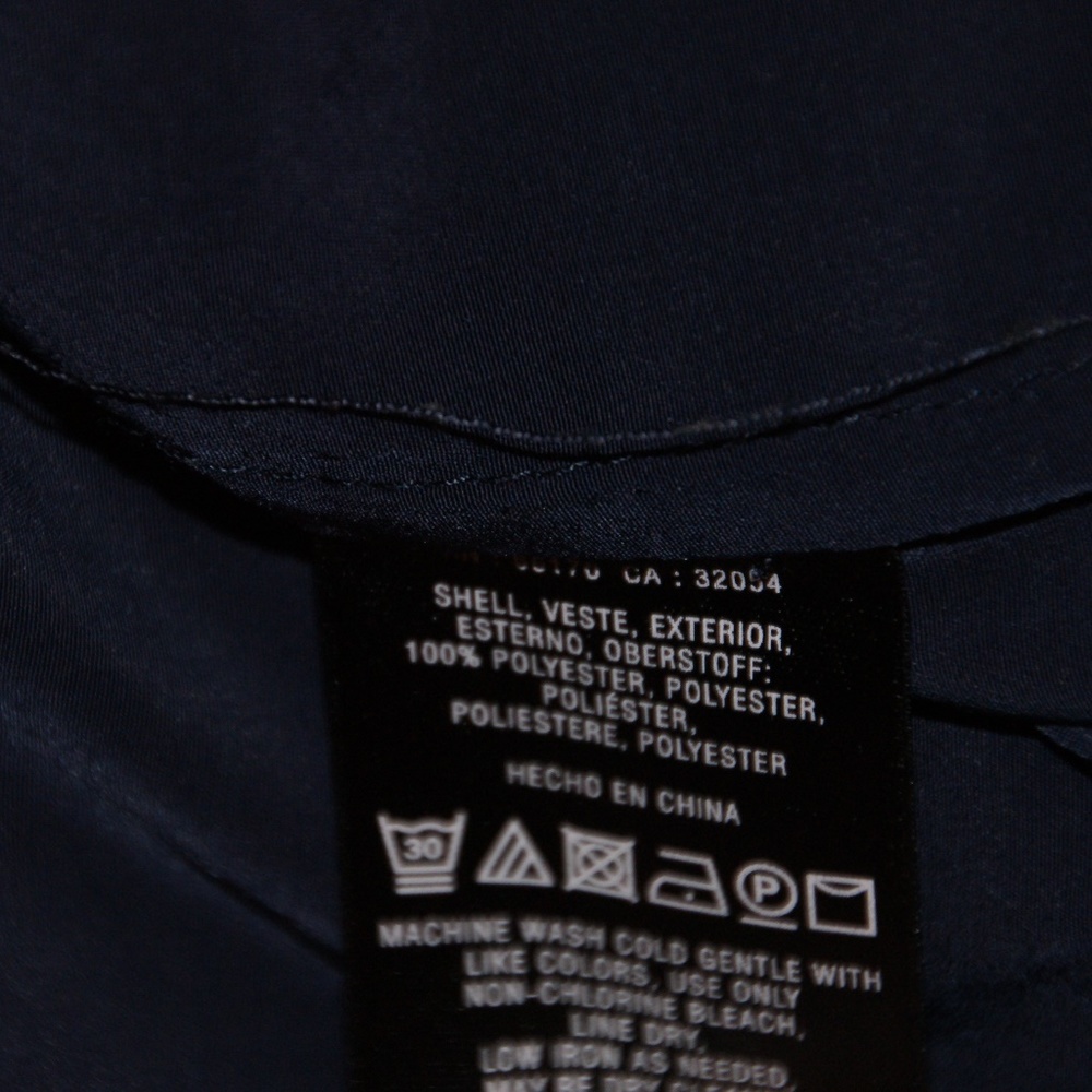 009 POSTMARK Navy Flutter Sleeve Hilma Blouse sz 6 - Picture 6 of 8